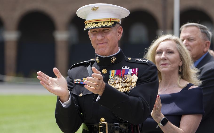 Marine Commandant Gen. Eric Smith returns to full duty after heart